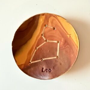 Handmade Leo Clay Trinket Dish